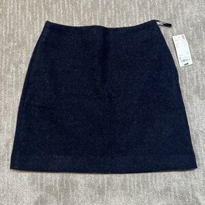 Wool Blend Size 2 Uniqlo mini skirt w pockets in navy blue